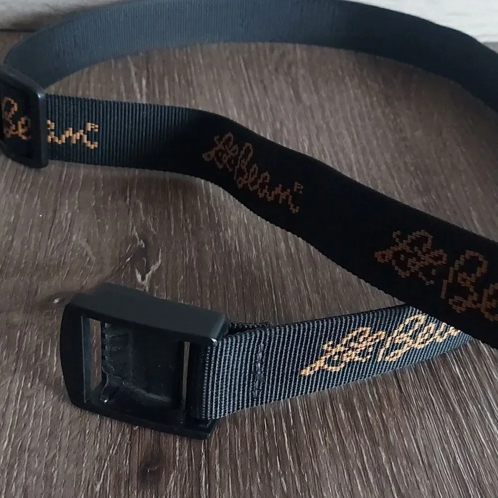 LL Bean Black Nylon Belt 43